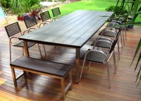 Pressley Table - timber outdoor dining table