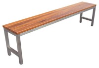 Kas Bench - Stainless Steel and Timnber Outdoor Furniture Brisbane