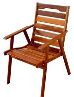 Caprice 1 Chair - Wooden Garden Seats - Garden Seats Brisbane