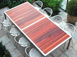 Kwila outdoor table made in Brisbane, QLD