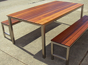 timber outdoor furniture made in Brisbane, QLD
