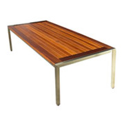 Timber outdoor table manufactured in Brisbane